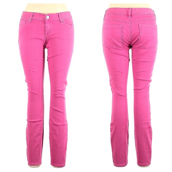 Express pink skinny jeans